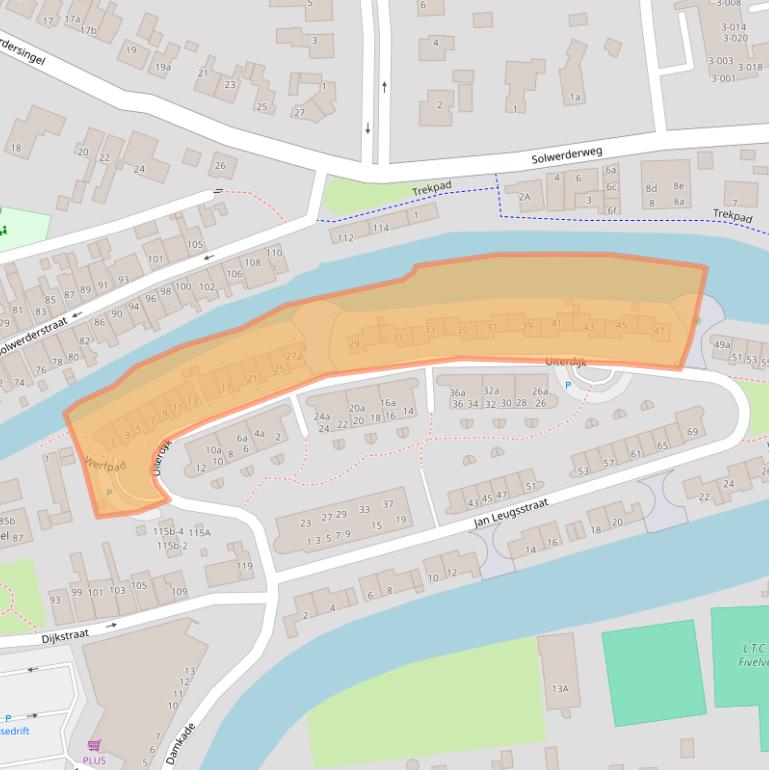 Kaart van postcodegebied 9901JD.