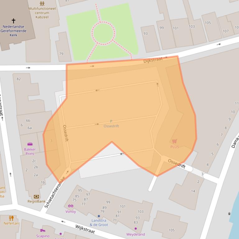 Kaart van postcodegebied 9901JH.