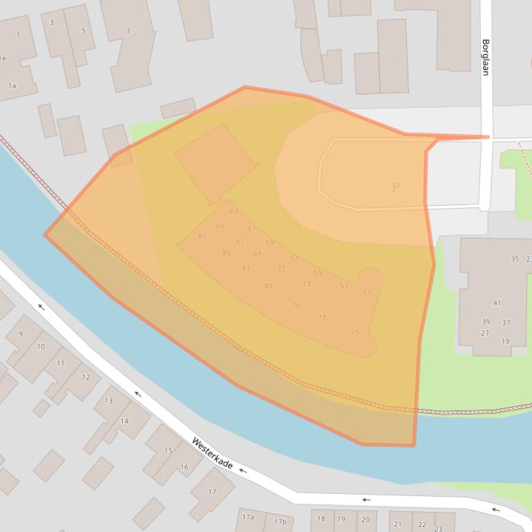 Kaart van postcodegebied 9901LE.