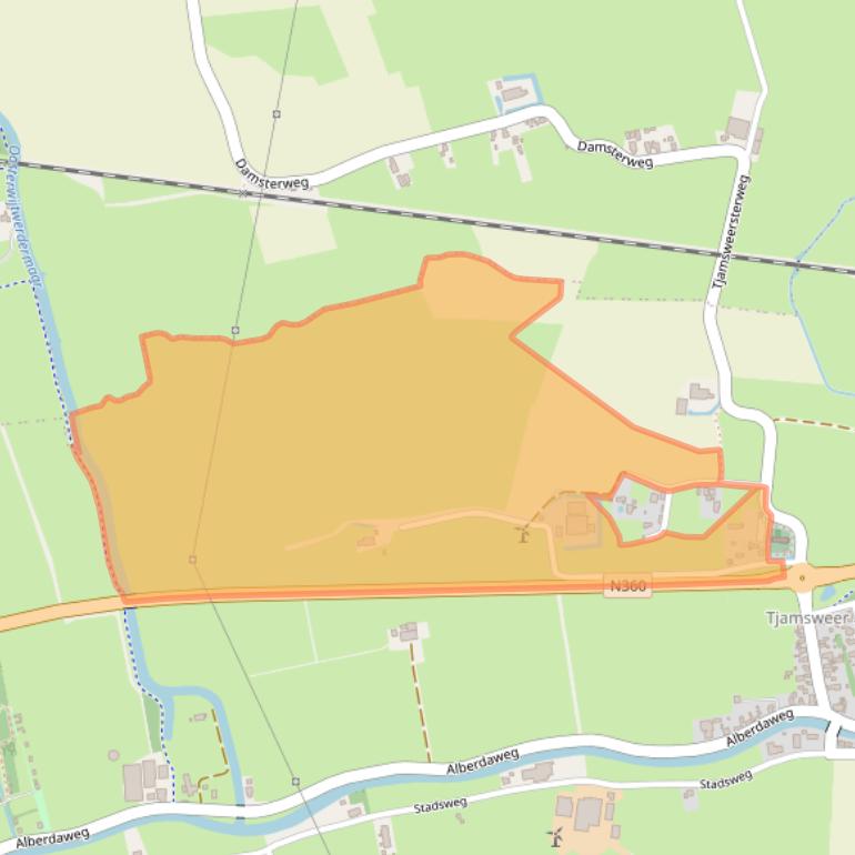 Kaart van postcodegebied 9901TC.