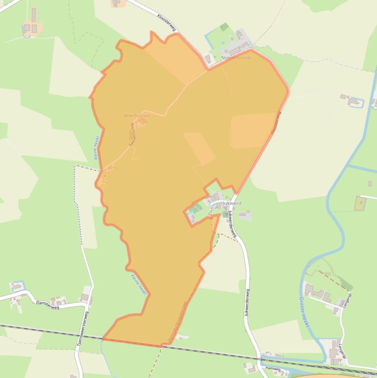 Kaart van postcodegebied 9901TJ.