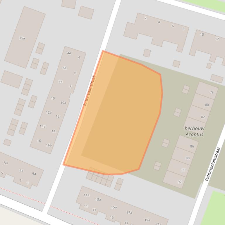 Kaart van postcodegebied 9902AT.