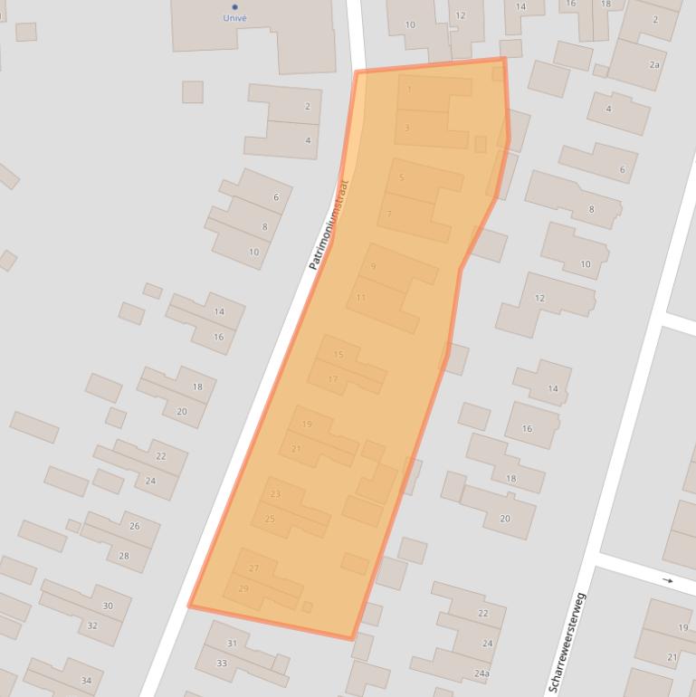 Kaart van postcodegebied 9902BA.