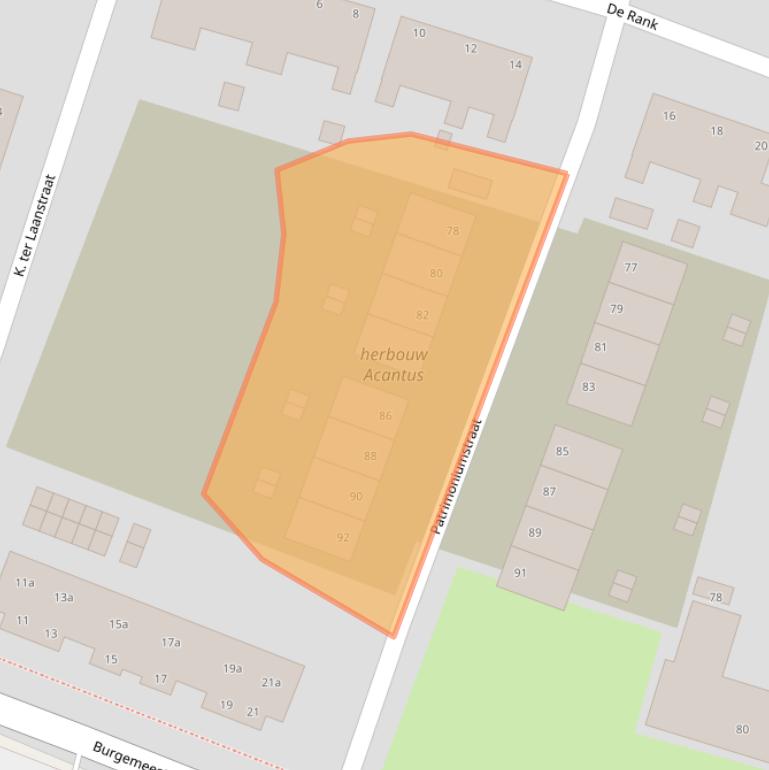 Kaart van postcodegebied 9902BJ.