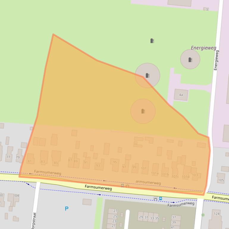 Kaart van postcodegebied 9902BN.