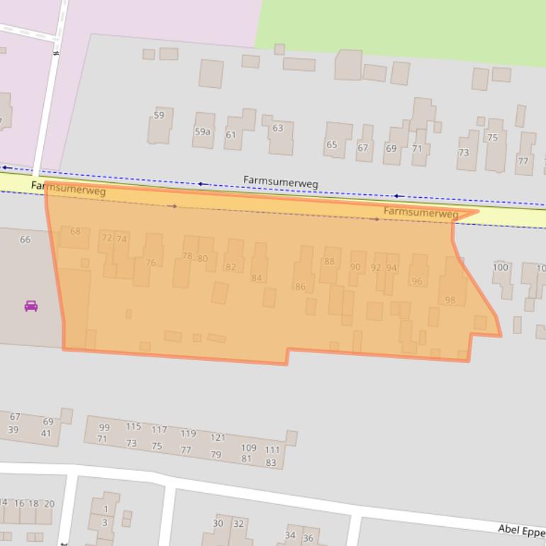 Kaart van postcodegebied 9902BV.