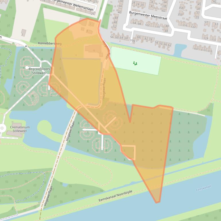 Kaart van postcodegebied 9902CL.