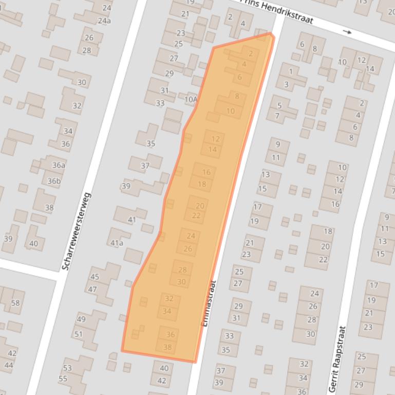 Kaart van postcodegebied 9902CS.