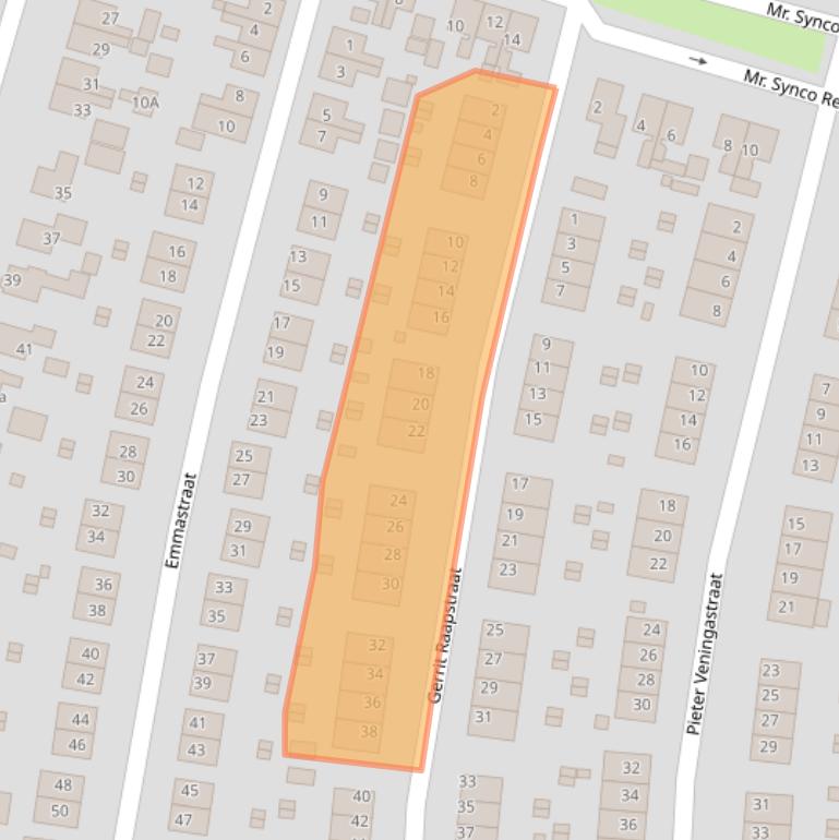 Kaart van postcodegebied 9902EH.