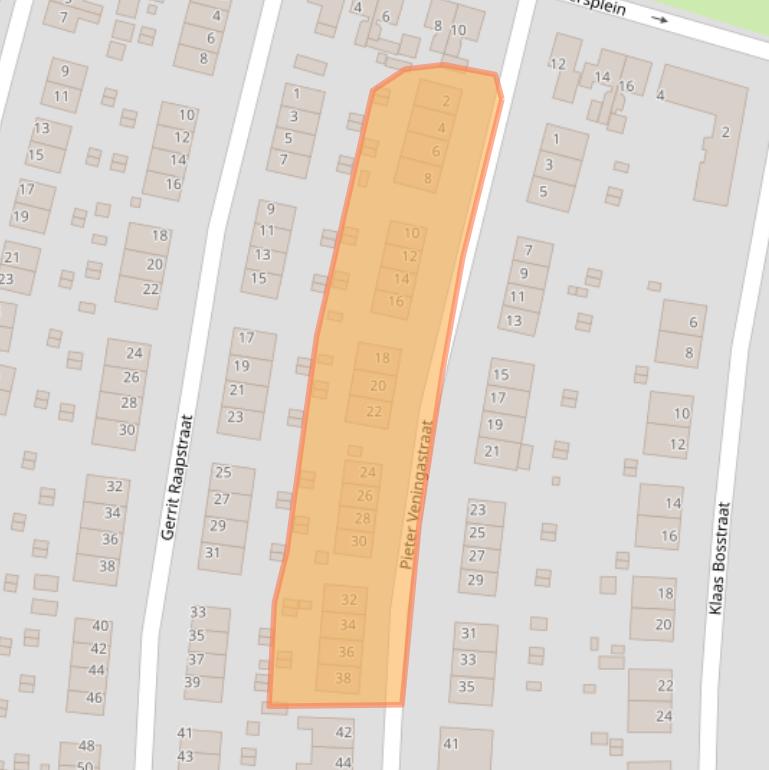 Kaart van postcodegebied 9902EM.