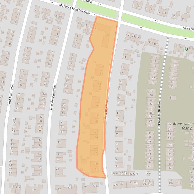 Kaart van postcodegebied 9902ET.