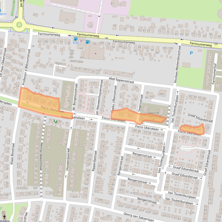 Kaart van postcodegebied 9902GA.