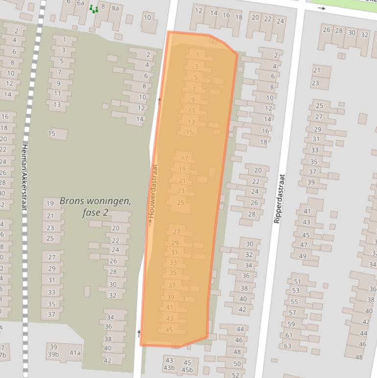 Kaart van postcodegebied 9902GJ.