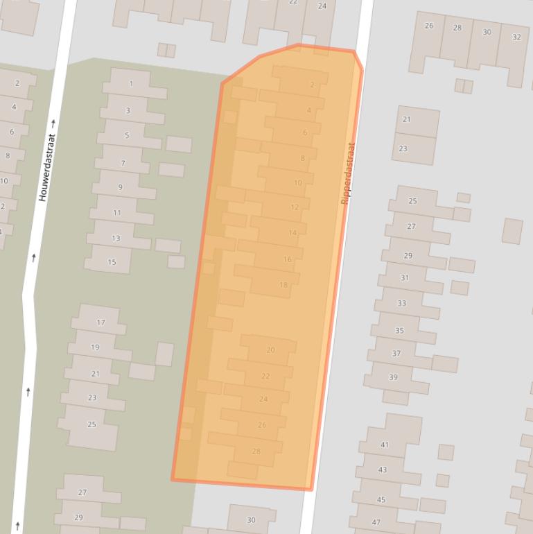 Kaart van postcodegebied 9902GN.