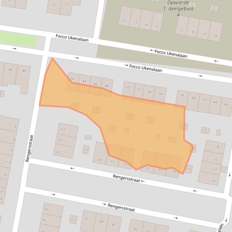 Kaart van postcodegebied 9902GS.