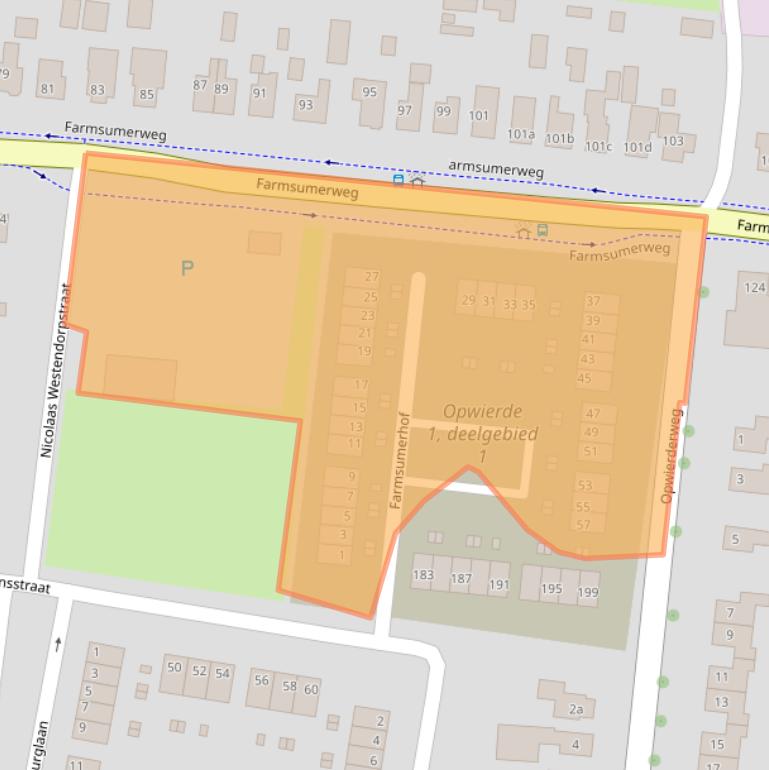 Kaart van postcodegebied 9902GZ.