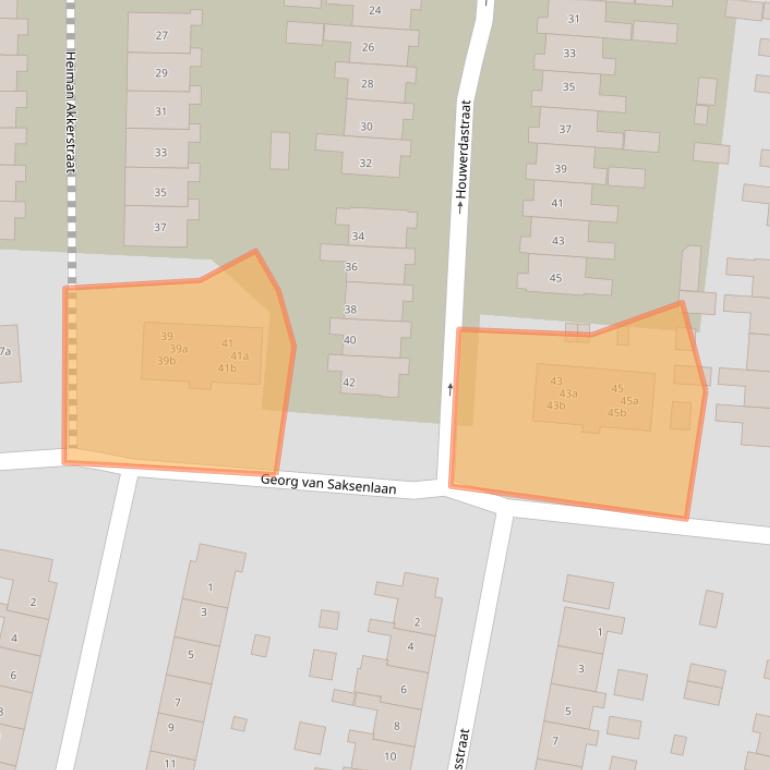 Kaart van postcodegebied 9902JD.