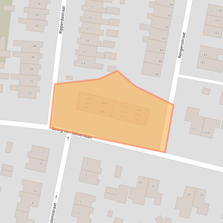 Kaart van postcodegebied 9902JE.