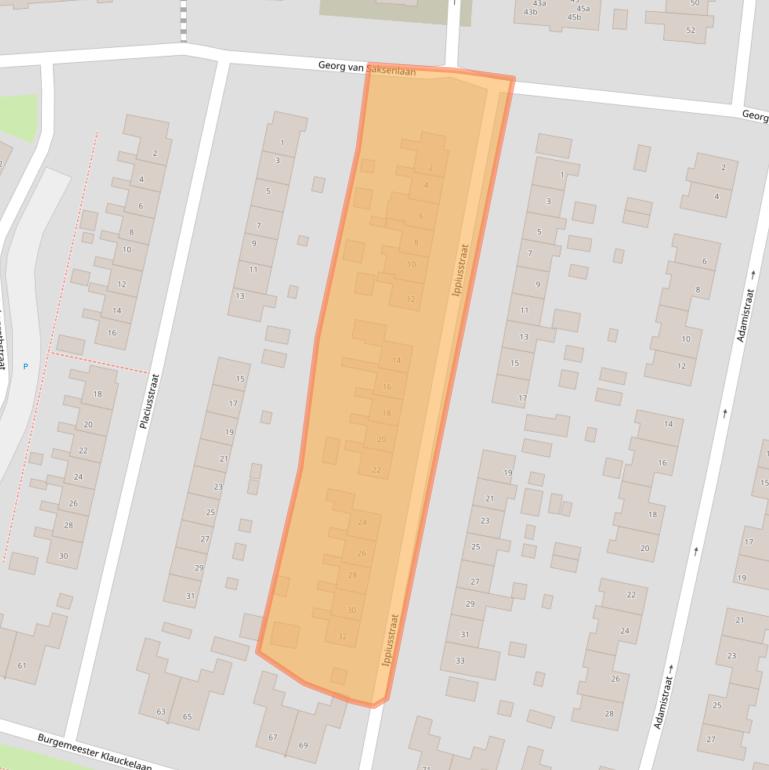 Kaart van postcodegebied 9902JT.