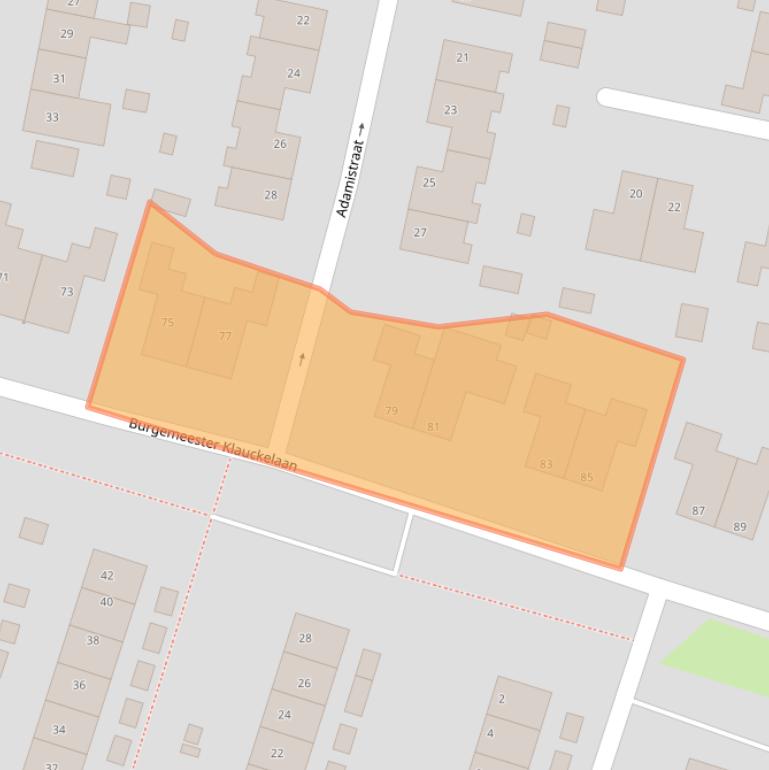 Kaart van postcodegebied 9902KV.