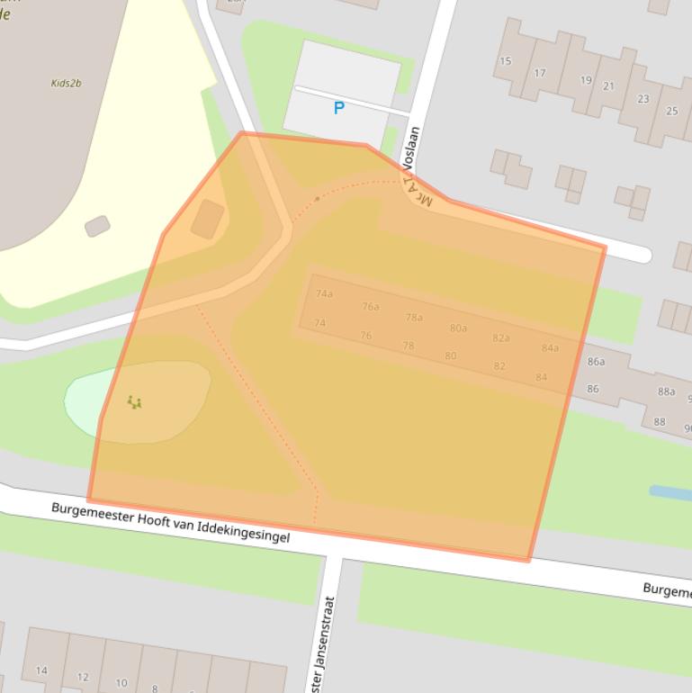 Kaart van postcodegebied 9902LG.