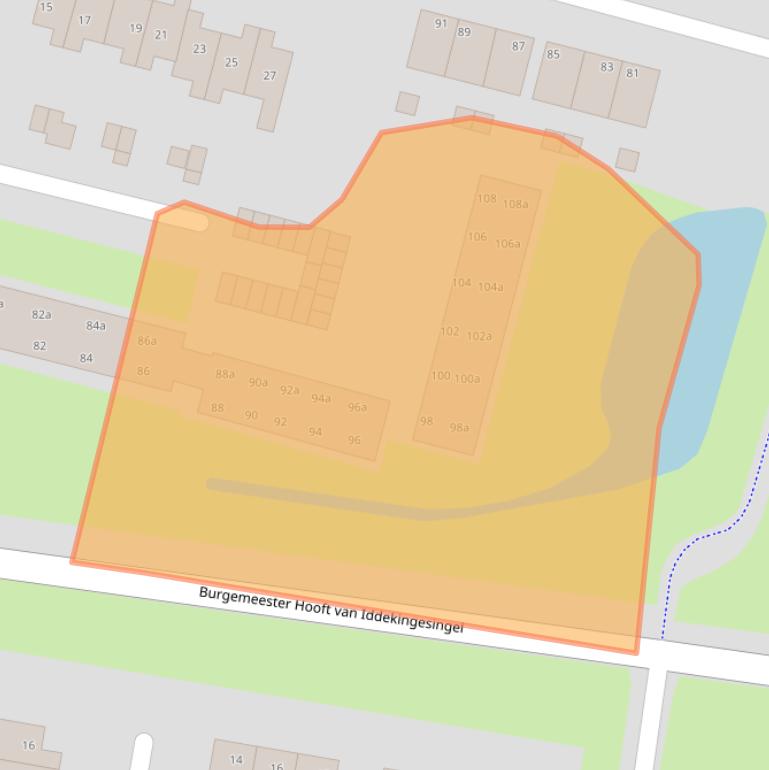 Kaart van postcodegebied 9902LH.