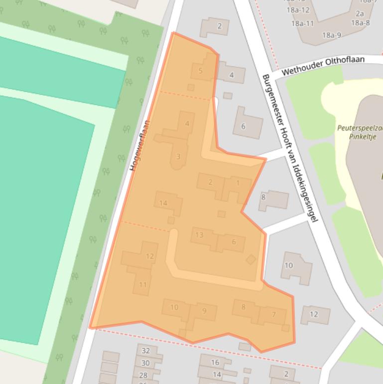 Kaart van postcodegebied 9902NB.