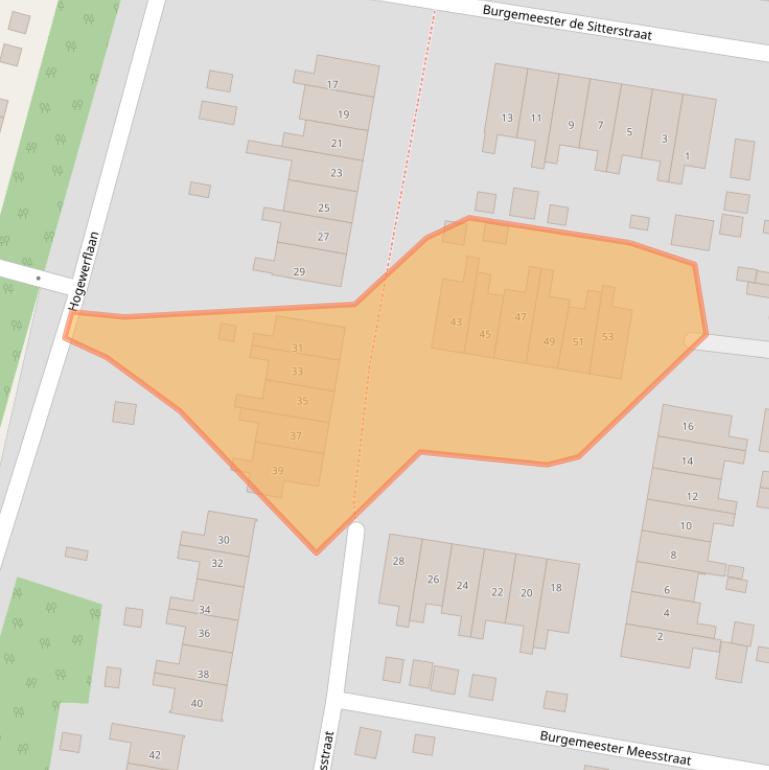 Kaart van postcodegebied 9902NE.