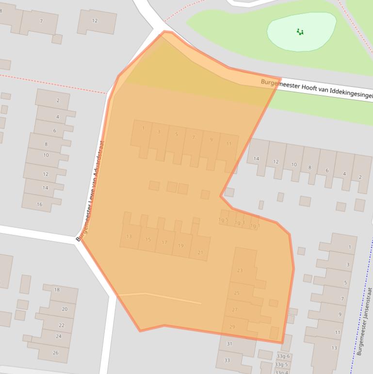 Kaart van postcodegebied 9902NH.