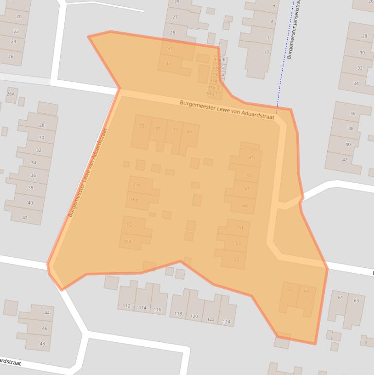 Kaart van postcodegebied 9902NJ.