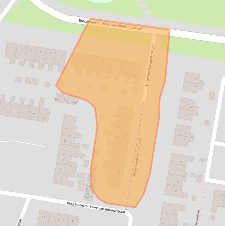Kaart van postcodegebied 9902NX.
