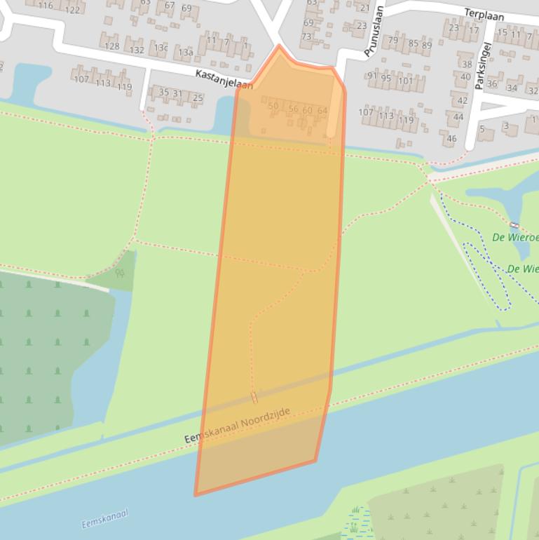 Kaart van postcodegebied 9902PE.