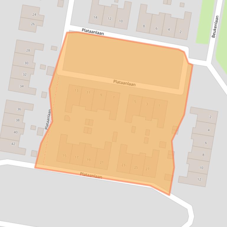 Kaart van postcodegebied 9902PG.