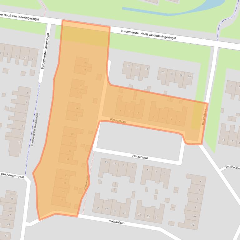 Kaart van postcodegebied 9902PH.