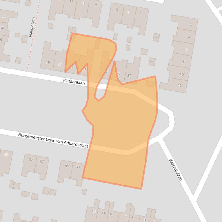 Kaart van postcodegebied 9902PK.