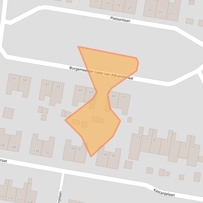 Kaart van postcodegebied 9902PL.