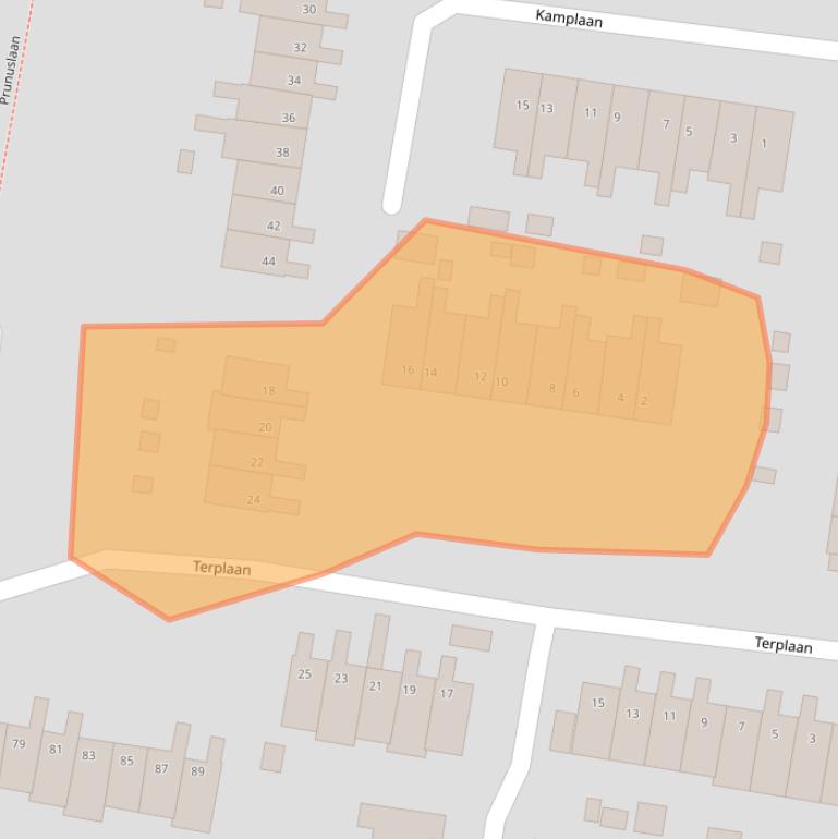 Kaart van postcodegebied 9902PS.