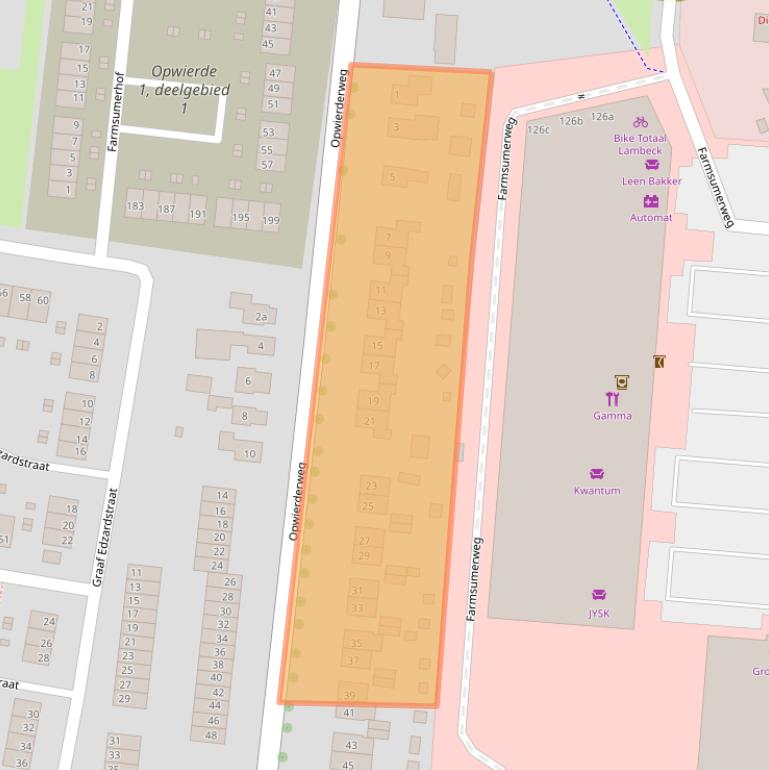 Kaart van postcodegebied 9902RA.