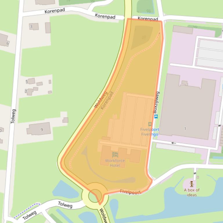 Kaart van postcodegebied 9902SB.