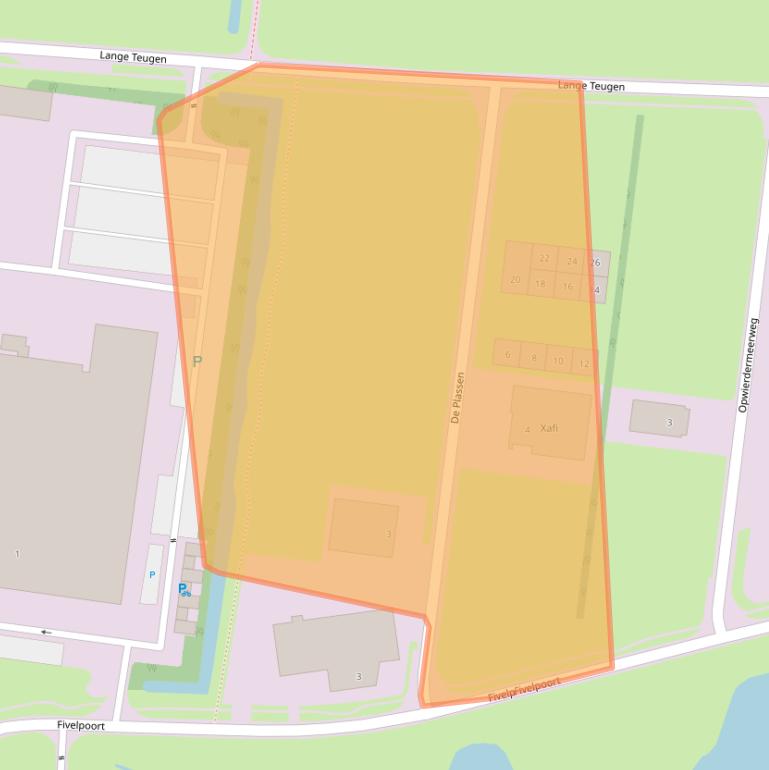 Kaart van postcodegebied 9902SE.