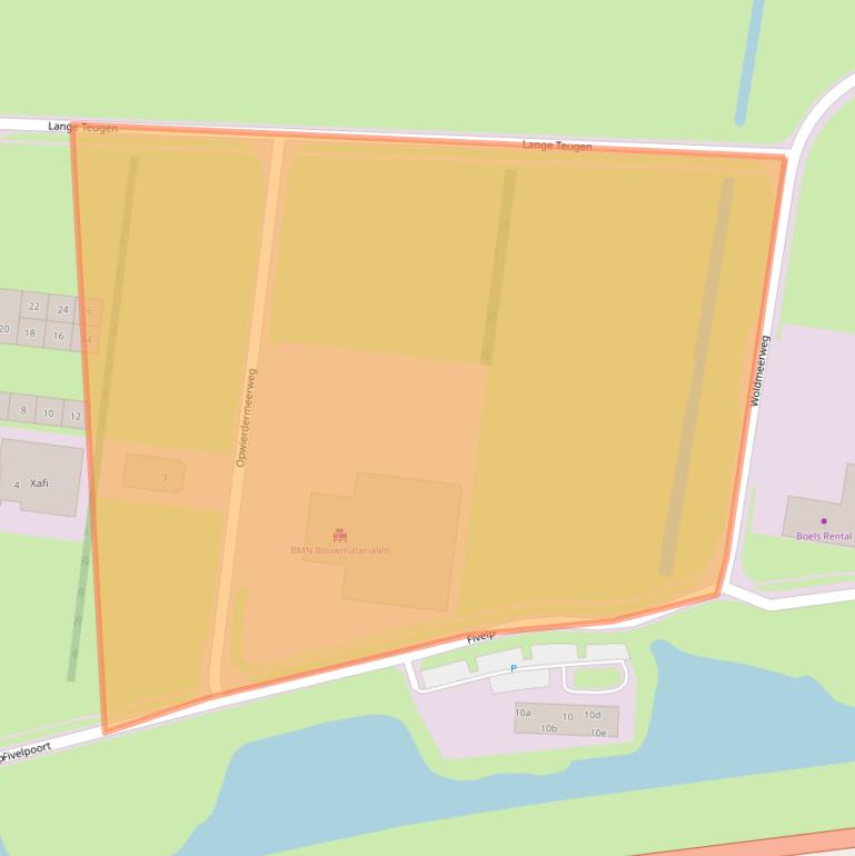 Kaart van postcodegebied 9902SG.