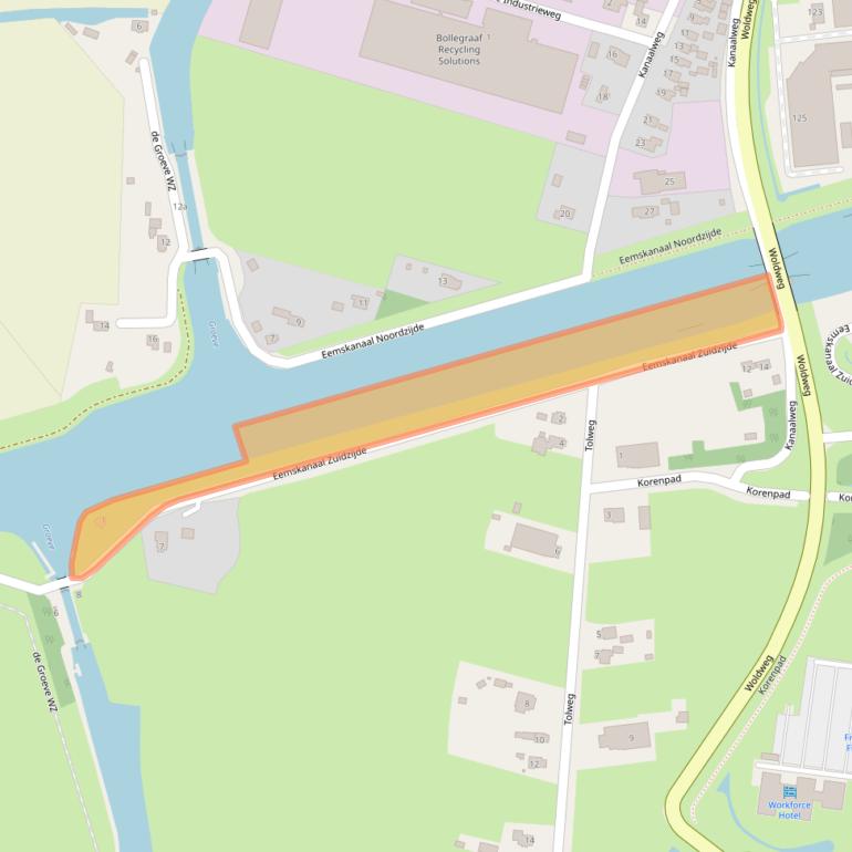 Kaart van postcodegebied 9902TM.