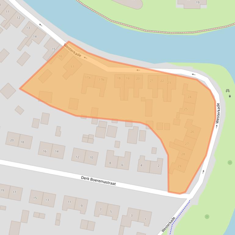 Kaart van postcodegebied 9903AJ.