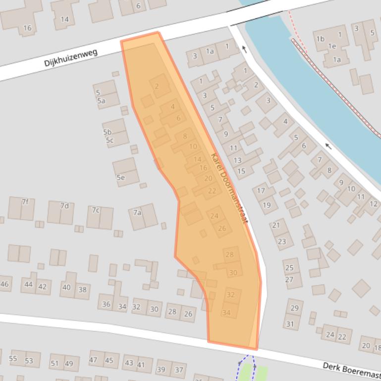 Kaart van postcodegebied 9903AL.