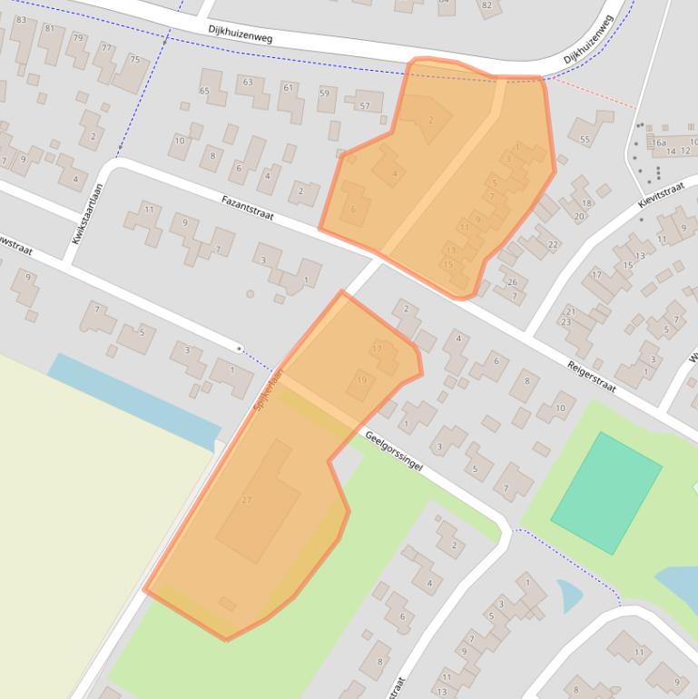 Kaart van postcodegebied 9903BB.