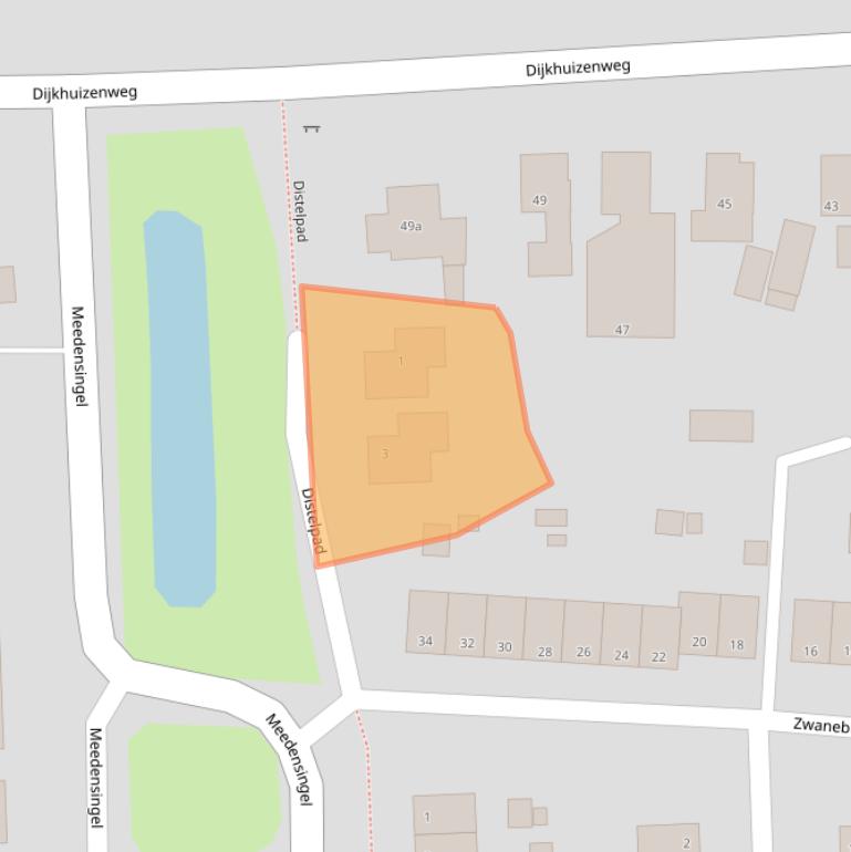 Kaart van postcodegebied 9903BP.