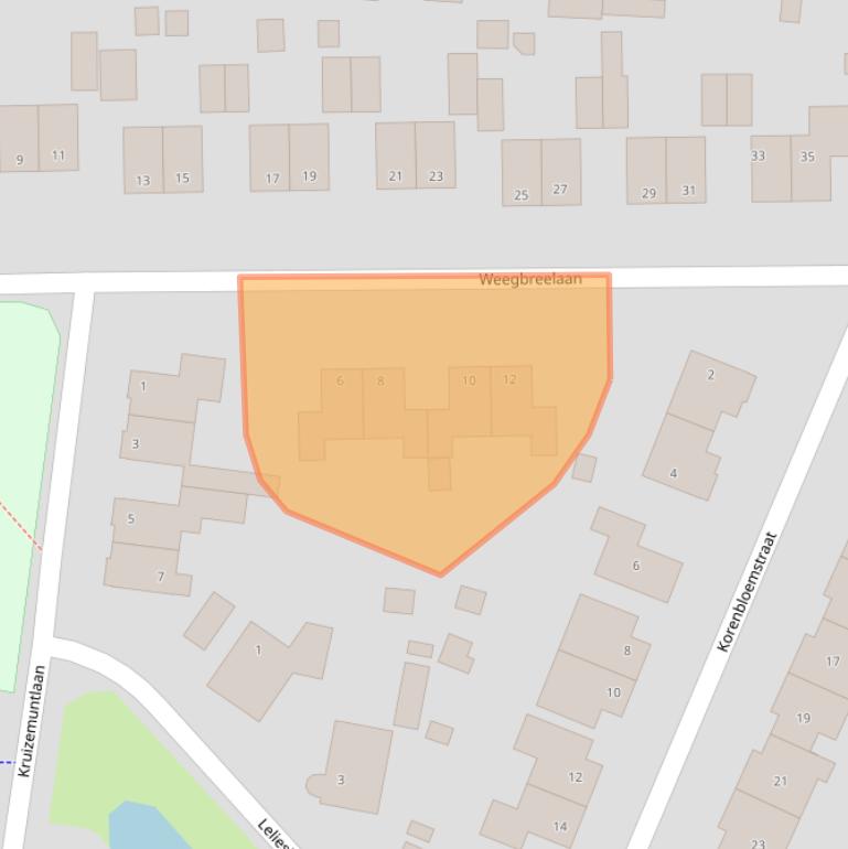 Kaart van postcodegebied 9903EB.