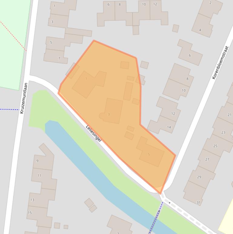 Kaart van postcodegebied 9903ED.