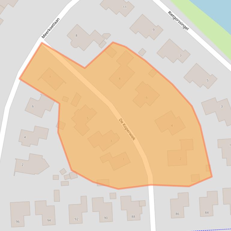 Kaart van postcodegebied 9903ER.