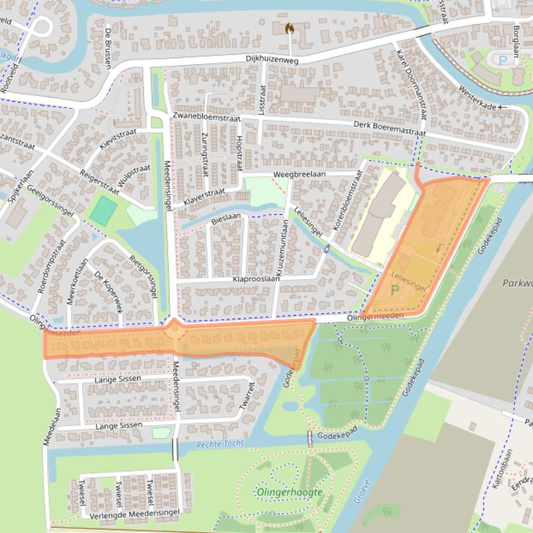 Kaart van postcodegebied 9903ES.